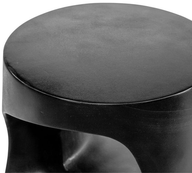 Moe's Home Collection Rothko Black Concrete Outdoor Stool-3