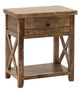 Vintage Furniture Cross Side Table-0