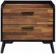 ACME Furniture Jiranty Walnut Accent Table with Black Frame-3
