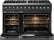 Viking® 5 Series 48" Antique Bronze Pro Style Dual Fuel (NG) Range with Polished Chrome Trim-1