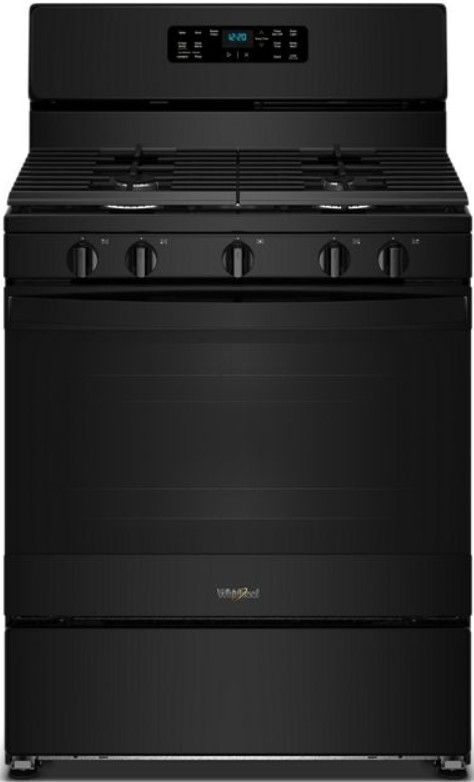 Whirlpool® 30” Black Freestanding Gas Range with Crispy Mode and Griddle Zone-0