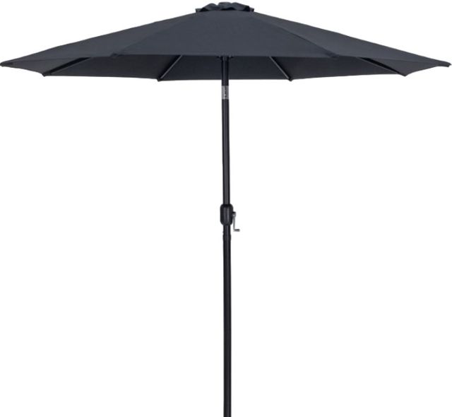 Meridian Furniture Fiji Black/Matte Black Aluminum Outdoor Patio Umbrella-0