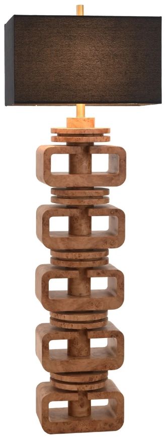 Harp & Finial® Vonte Natural Burl Floor Lamp-1