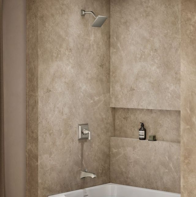 KOHLER® Memoirs® Stately Rite-Temp® Vibrant Brushed Nickel Bath and Shower Trim Kit-1
