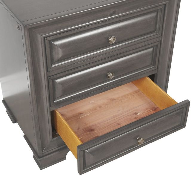 Mazin Furniture Milton Grey Nightstand-1