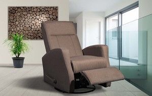 Mazin Furniture Gage Brown Glider Recliner Chair-3