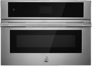 Front view of the JennAir® RISE™ 27" Stainless Steel Built In Microwave