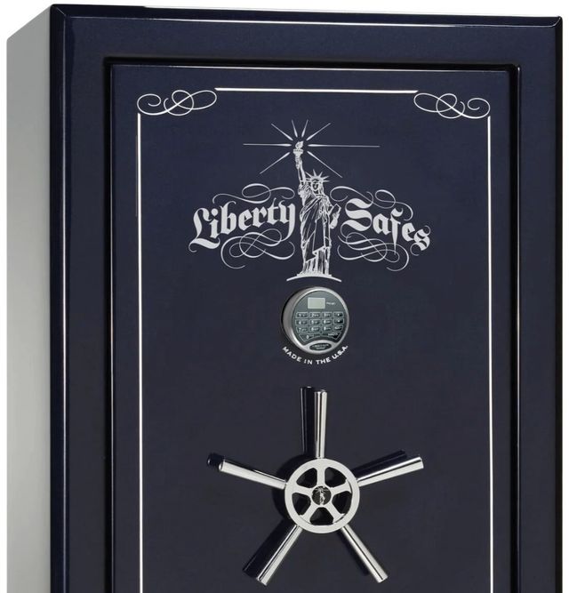 Liberty Safe Presidential Blue Gloss 25 Electronic Lock Gun Safe-1