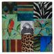 A & B Home 4-Piece Multicolored 7" Birds and Animals Print Photo Frame-1