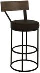 International Furniture Direct Xel-Ha Black/Brown Bar Stool-0