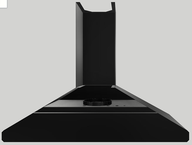Vent-A-Hood® 48" Black Wall Hood-1