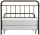 HH2 Home Kirkland Black Queen Metal Rod Bed-4