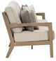 Signature Design by Ashley® Hallow Creek Driftwood Fabric/Resin Outdoor Sofa with Cushion-2