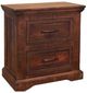 International Furniture Direct Madeira Rich Brown Nightstand-0