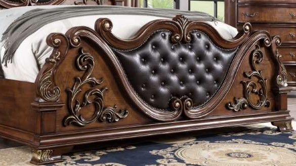 Furniture of America® Esparanza Brown Cherry California King Bed-2