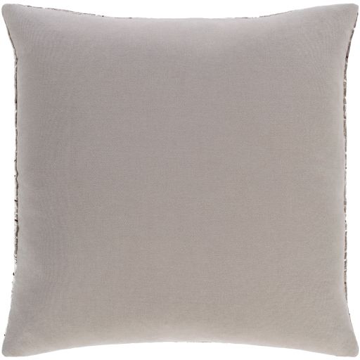 Surya Kenzo Light Gray 20"x20" Toss Pillow with Down Insert-1