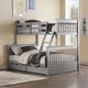 ACME Furniture Haley II Gray Youth Twin/Full Storage Bunk Bed-1