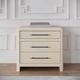 Modus Furniture Wallen White Sand 3-Drawer Nightstand-3