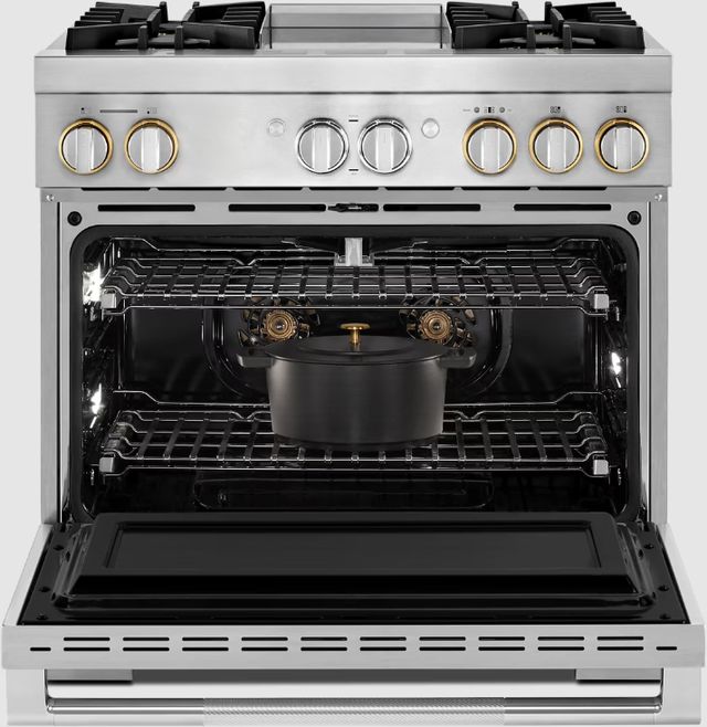 JennAir® RISE™ 36" Stainless Steel Pro Style Dual Fuel Range-2