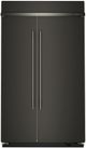 KitchenAid® 48" 30 Cu. Ft. Black Ore Built In Side-by-Side Refrigerator with Platinum Interior-0