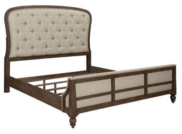 Liberty Furniture Americana Farmhouse Beige/Dusty Taupe King Shelter Bed-0