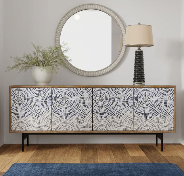 Parker House® Cocoa Beach Coconut 80" Console-1