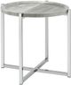 Elements International Landry 3-Piece Grey/Chrome Table Set-3