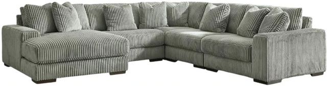Signature Design by Ashley® Lindyn 5-Piece Fog U-shape Sectional and Chaise