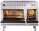 Ilve® Nostalgie II Series 48" Custom RAL Color Pro Style Induction Range with Chrome Trim-1