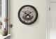 Monarch Specialties Inc. Antique Brown 20" Round Wall Clock with Standard Numbers on Distressed Brow-2