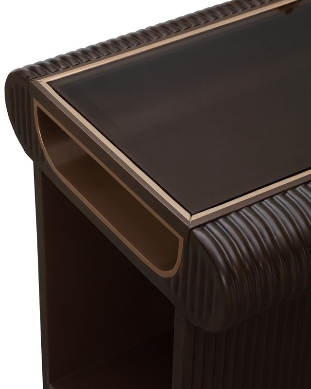 Michael Amini® West Kensington Medium Espresso End Table-4