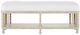 Currey & Company Norene Fog Gray/White Bench-1