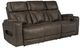 Ashley® Warrior Peak Umber Power Reclining Sofa with Adjustable headrest-0