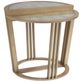 Tommy Bahama® Furniture Sunset Key Brooke Bunching Glass Top Accent Table with Champagne Base-0