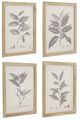 A & B Home Aba 4-Piece Beige/Gray/White Botanical Wall Decor Set-0