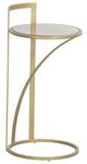 Fairfield® Sundries Glass Top French Drink Table with Gold Base-0