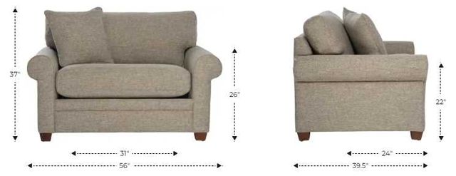 La-Z-Boy® Olson Porcelain Chair and a Half-2