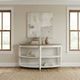 Liberty Furniture Turnberry Park Toasted Oat Sofa Table with Washed White Base-1