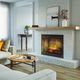 Dimplex® Revillusion Black 36'' Built-in Electric Firebox with Front Glass-3