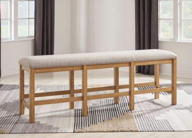 Signature Design by Ashley® Havonplane Brown/Gray XL Counter Dining Bench-1