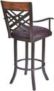 Armen Living Tahiti Auburn Bay/Brown Bar Stool with Arms-3