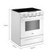 Whirlpool® 30" White Slide-In Gas Range with Air Cooking Technology-2