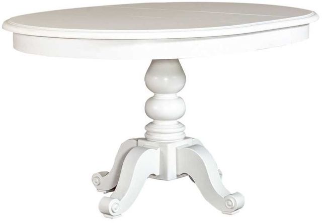 Liberty Furniture Summer House Oyster White Pedestal Table-0