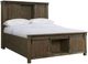 Elements International Scott 4-Piece Walnut Queen Platform Bedroom Set-1