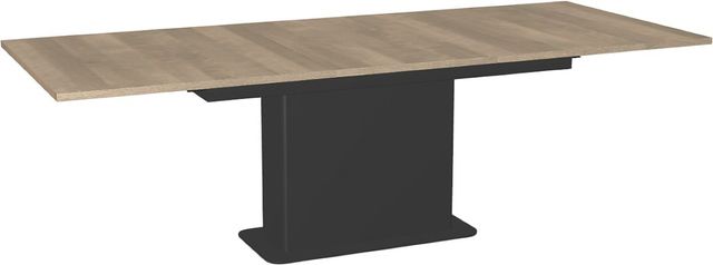 Amisco Customizable Lucarelli 96" Rectangular Extendable Table with 1" Birch Veneer and 1 Leaf-1