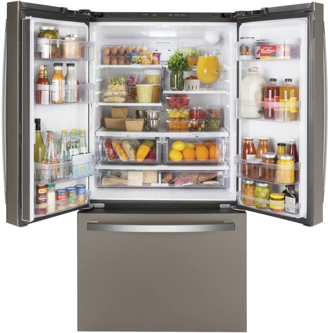 GE® 36" 27 Cu. Ft. Slate French Door Refrigerator-3