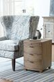 Hammary® Driftwood Bowfront Driftwood Chairside Table-1