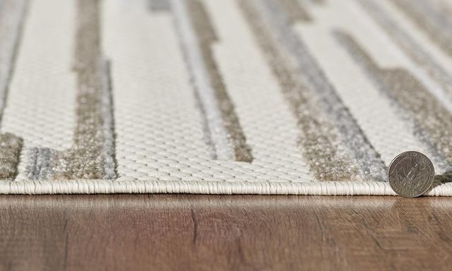 KAS Rugs Calla Gray Denni 5'x7' Area Rug-4