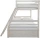 Signature Design by Ashley® Robbinsdale Antique White Youth Twin/Full Bunk Bed-4