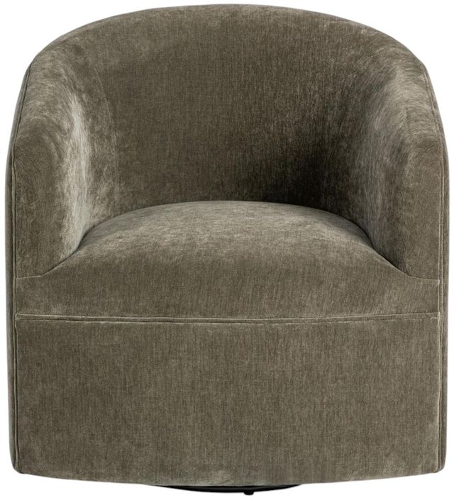 Classic Home Valencia Olive Moss Swivel Accent Chair-2